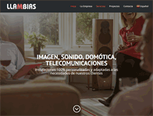 Tablet Screenshot of llambias.com